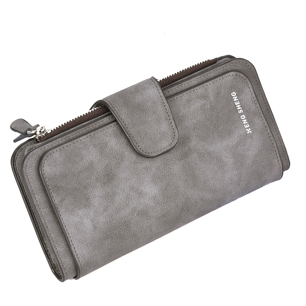 Free Shipping Designer Women's Long Matte Buckle Women's Wallet Coin Wallet Leather Wallet Luxury Bag Multiple Card Slots