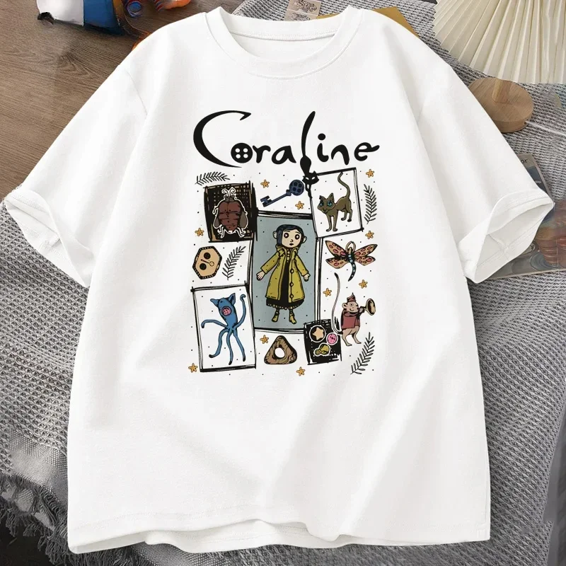 TShirt Women Men Vintage T-shirt Fall Short Sleeve T-shirt Women's Clothing Graphic T Shirts