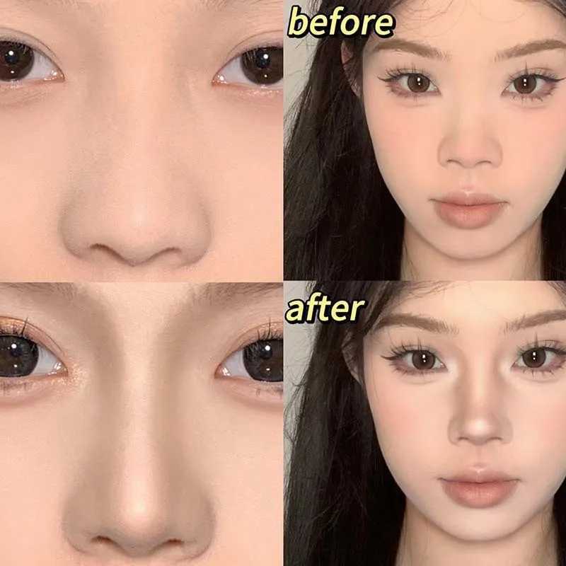 3D Face Contouring Contour Cream Natural Matte Nose Shadow Bronzers Shading Powder Chocolate Gray Brown Cream Capsule Cosmetics XJ250618