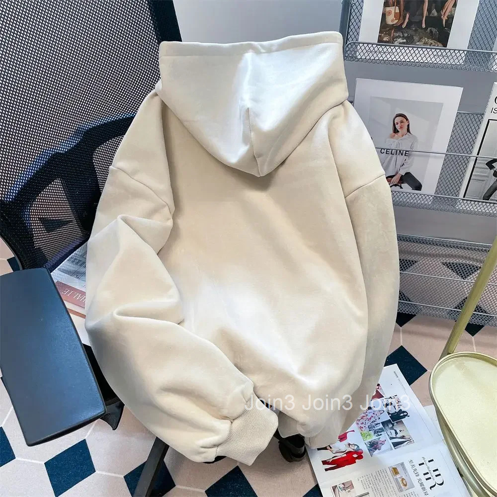 Warm Hoodies Thick Cold Autumn and Winter Female Top Cotton High Quality Kpop Sweat-shirt 90s Vintage Womens Hooded Sweatshirts