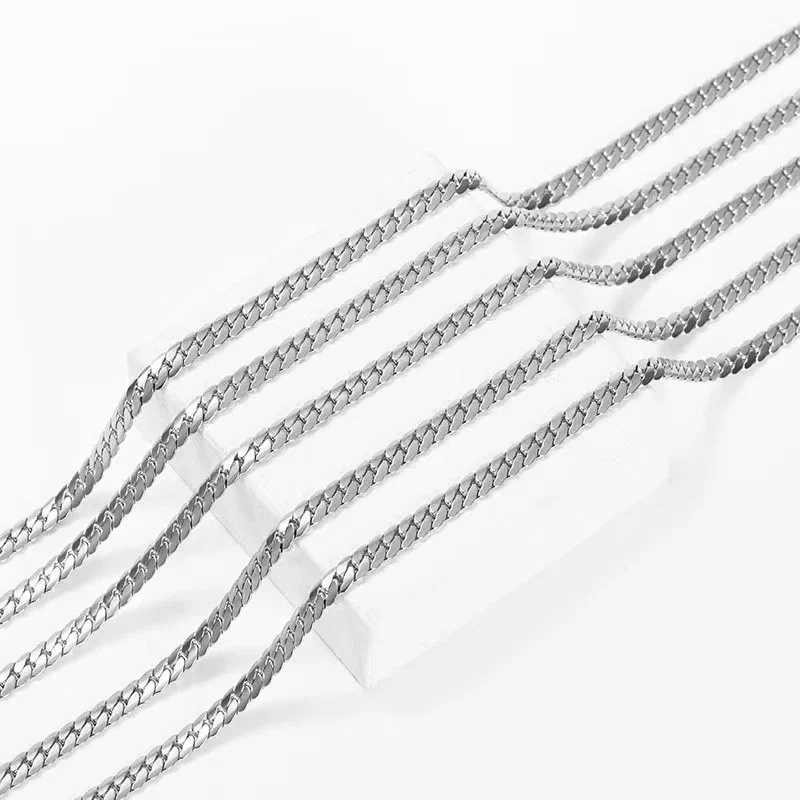 3-8MM Width Stainless Steel Chain Necklace For Men Women Gold Color High Quality Waterproof Choker Hip Hop Jewelry Gift W250618