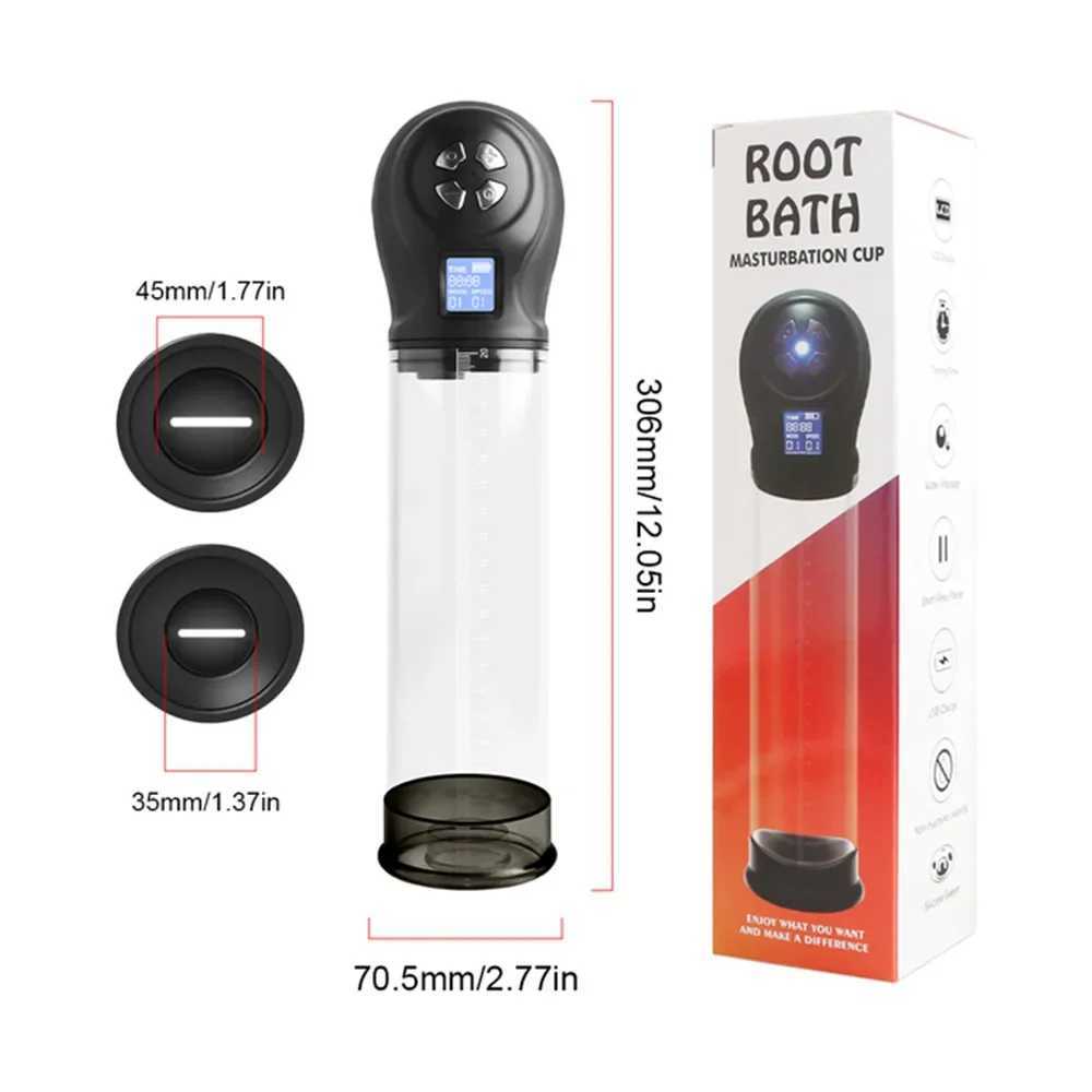 Electri Vacuum Pump Male Penis Pump for Men Automatic Penis Expander Enhancer Masturbator Penile Trainer Adult Sex Toys for Men W250618