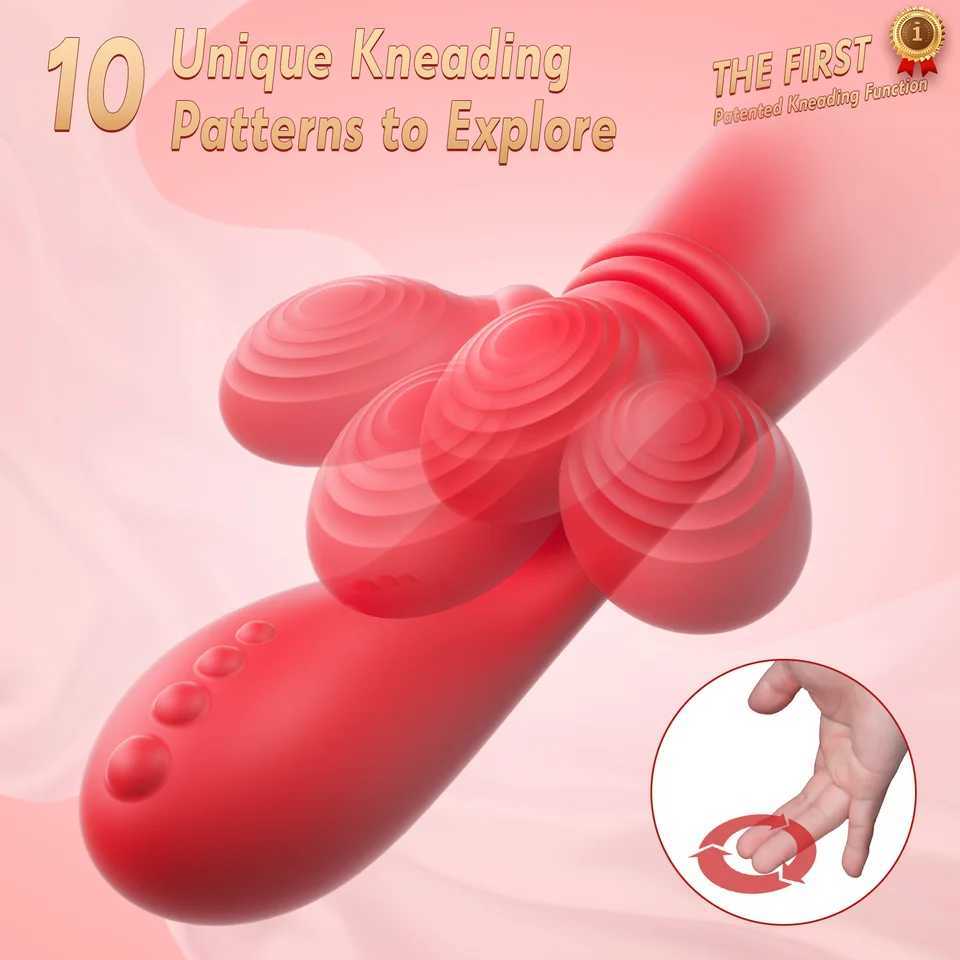 5 IN 1 Thrusting Dildo Vibrator for Women G Spot Vibrator Clitoris Stimulator Female Masturbator Adult Sex Toys W250618