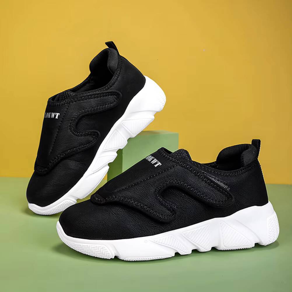 Casual Shoes Diabetic Wide Walking Shoes Non Slip Lightweight Edema Comfortable Hook And Loop Sneakers For Plantar Fasciitis Ddmysaturn
