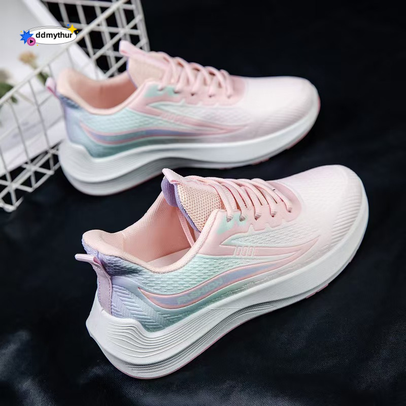 Women's New Spring/Summer Non-Slip Soft Sole Wear-Resistant Mesh Breathable Casual Shoes Versatile Ultra-Light Sneakers ddmythur