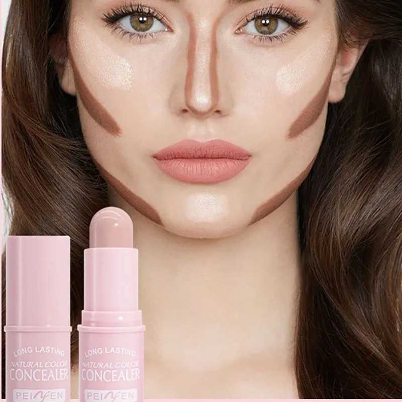 Matte Face Concealer Foundation Bronzer Contouring Highlighter Shadow Silkworm Stick Full Coverage Spot Concealer Natural Makeup XJ250618