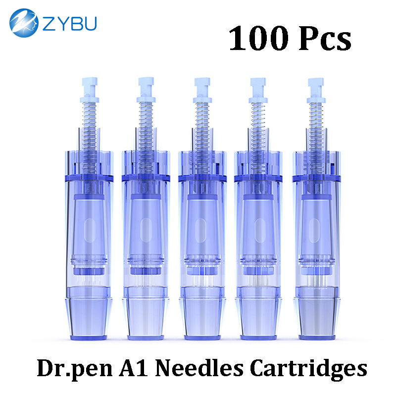 100Pcs Dr.pen A1 Bayonet Replacement Needles Cartridge 9/12/24/36/42Pin Nano Silicone For Derma Pen F3 Microneedling Meso Therapy MTS Tips