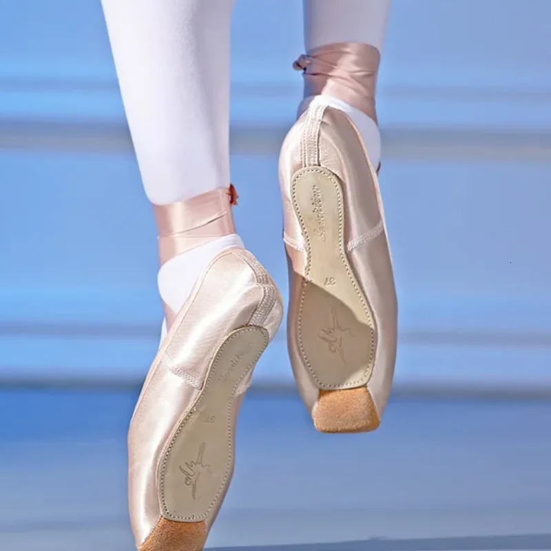 Women Ballet Dance Shoes Child and Adult Ballet Pointe Shoes Professional with Ribbons Shoes Woman Zapatos Mujer Sneakers Girls 250613