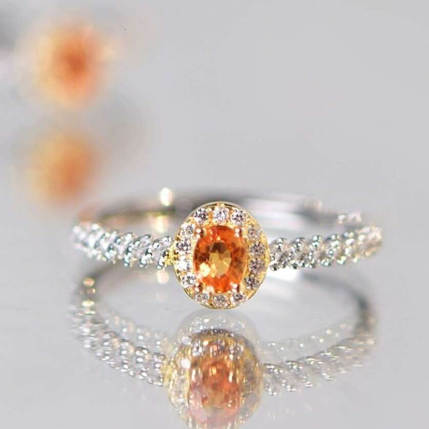 for Women Inlaid with Red Zircon Ins Niche Design Vintage Adjustable Luxury Ring