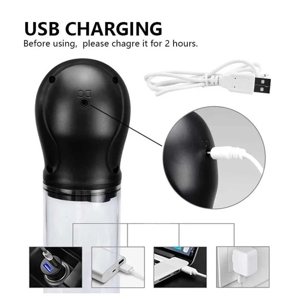 Electri Vacuum Pump Male Penis Pump for Men Automatic Penis Expander Enhancer Masturbator Penile Trainer Adult Sex Toys for Men W250618