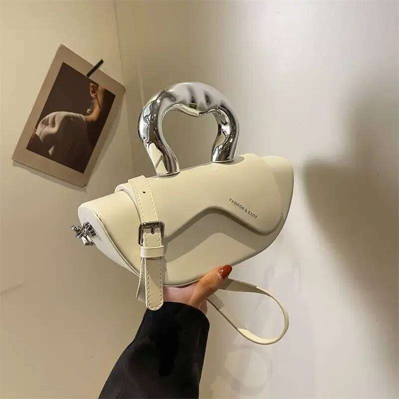 High Grade Dual Purpose Hobos Ladies 2025 Fashion Shell Shoulder Handbag Half Moon Package Boston Crossbody Bag Saddle Bags
