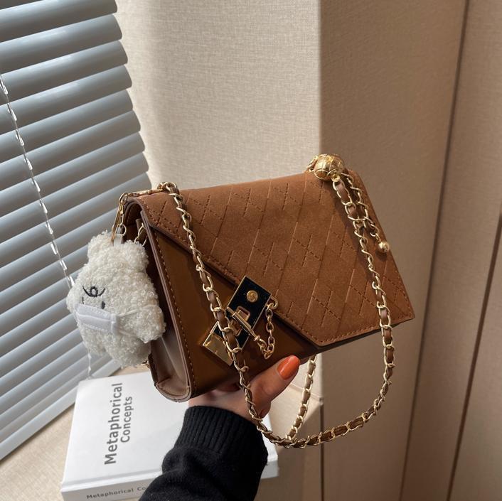Free shipping designer Trendy Small Bag for Women 2025 New Versatile Fashion Small Square Bag Retro Chain Bag Shoulder Bag Crossbody Bag
