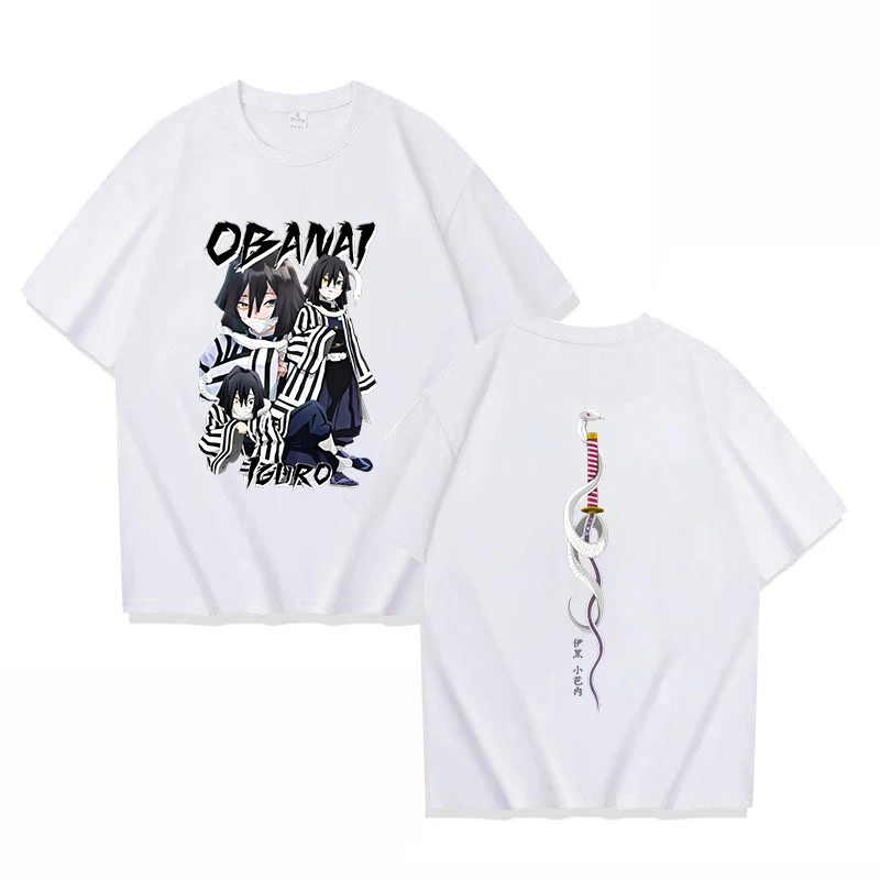 New Anime Print T-Shirt Women Men Loose Short Sleeve Round Neck Top Female Casual Shirt Tees