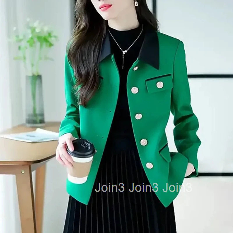 Slim Fit Solid Color Female Coat Korean Style Vintage New Products Youthful Lined Womens Jackets High Quality Harajuku Elegant