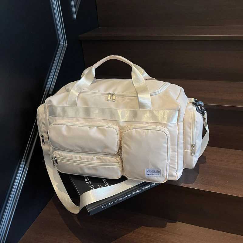 Travel Duffel Tote Bag with Dry Wet Separation Pocket Sports Gym Bag Crossbody Toiletry Bag for Women Waterproof Easy Carry on W250618