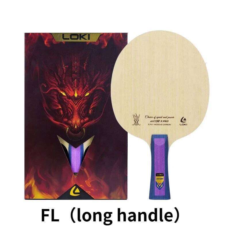 LOKI Rxton 3 PRO Table Tennis Blade Plate 7layer 5wood 2carbon Pingpong Racket Professional Twith High Speed Good Control