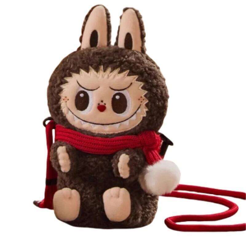 Genuine Popmart The Monsters Classic Series Labubu Doll Crossbody Surrounding Versatile Cute Bag Girls Practical Gift
