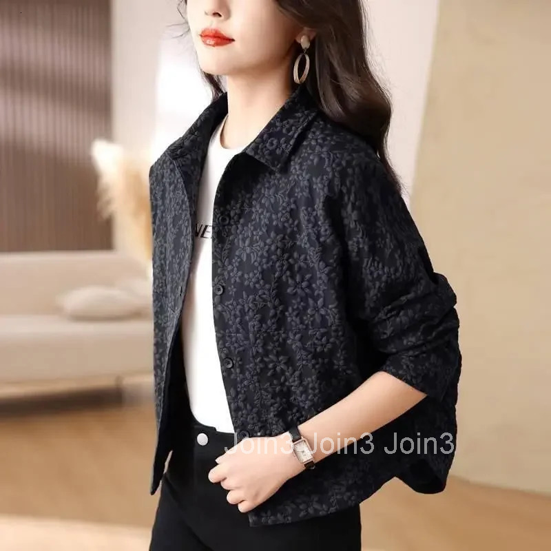 Solid Color Womens Jackets Splicing Female Coat Long Sleeve Demi-season Fashion 2025 Korean Reviews Clothes Clothing Promotion