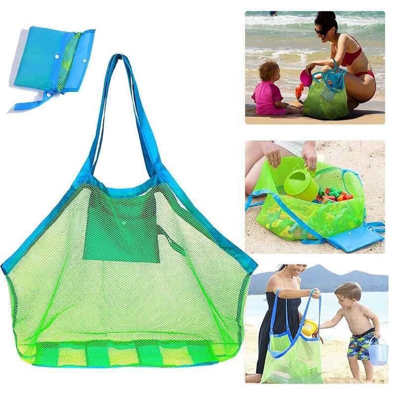 Children Sand ay Portable Mesh Bag Kids Bath Toys Storage Bags Swimming Large Beach Bag for Towels Wen Cosmetic Makeup Bag B250618
