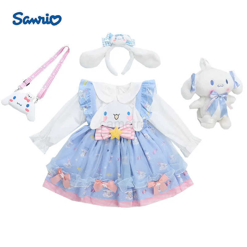 Sanrio Sanrio Hot Sell Sanrio Character Peripheral Melody Cinnamoroll Dress Girl Princess Dress Suit Halloween Dress Kawaii Girl Birthday Gift XJ25061