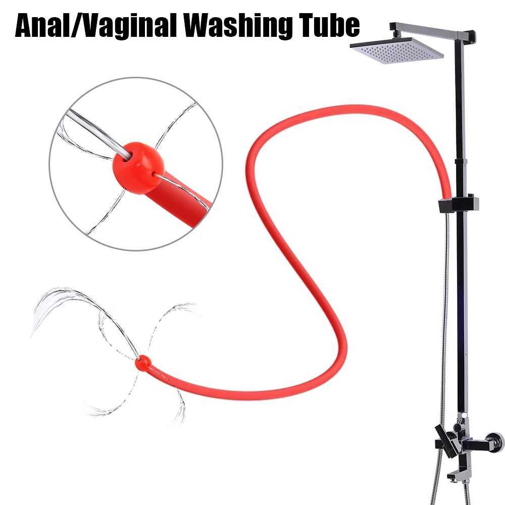 50/100cm Hose Anal Washer Women Vaginal Shower Butt Plug Men Enema Douche Pipe Erotic Adults Games Sex Toys For Couples W250618