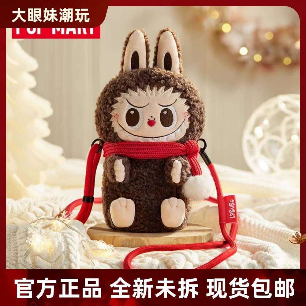 Genuine Popmart The Monsters Classic Series Labubu Doll Crossbody Surrounding Versatile Cute Bag Girls Practical Gift