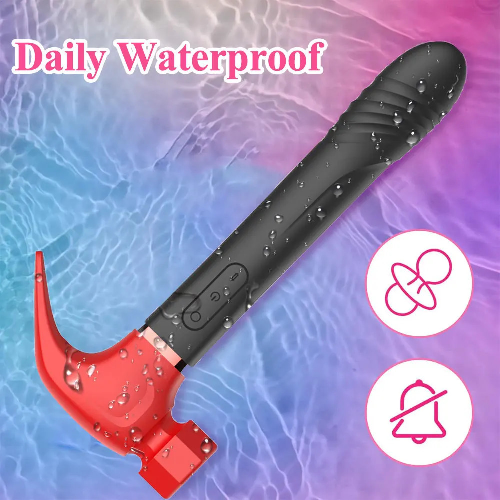 G Spot Hammer Sucking Vibrator 4IN1 Vagina Anal Thrusting Dildo Massager Clit Nipple Prostate Stimulator Adult Sex Toy for Women 250617
