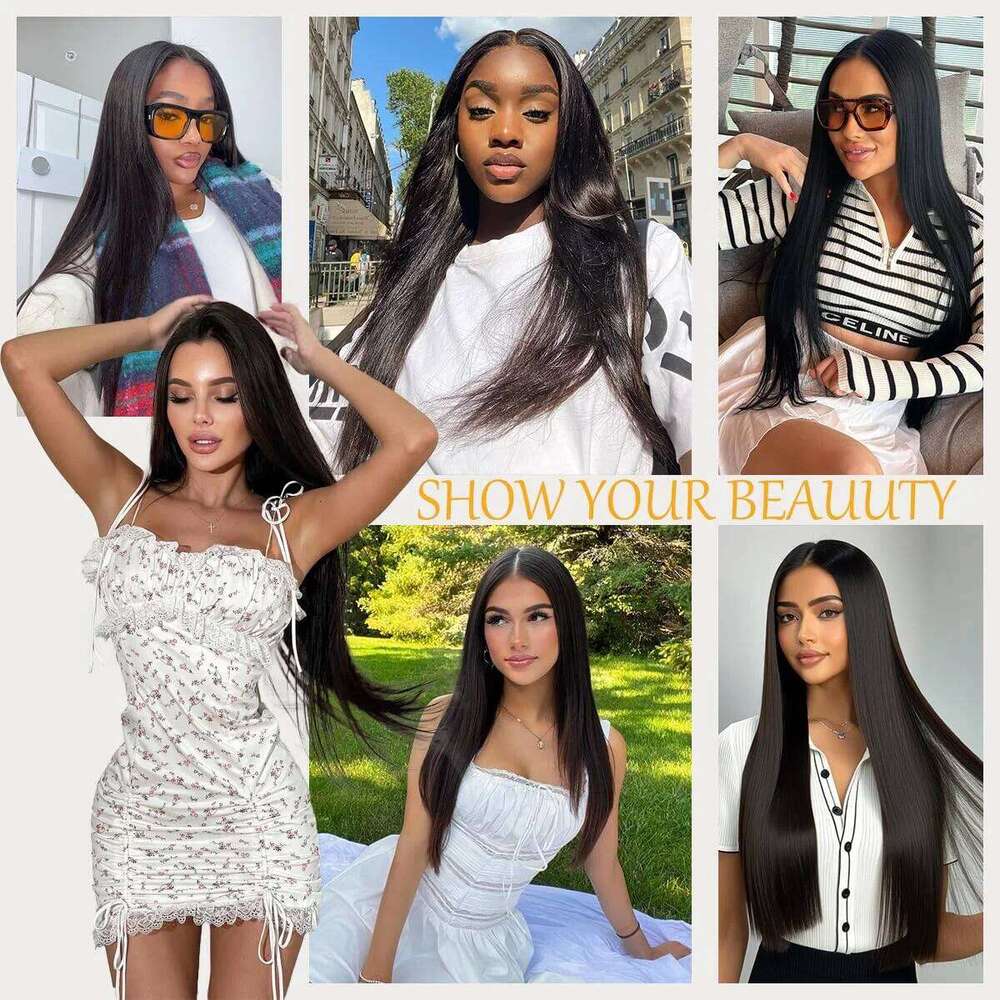 Bone Straight Human Hair on Sale 5x5 Lace Front Wigs 200 Density Pre Plucked 4x4 Closure Glueless Wig for Women