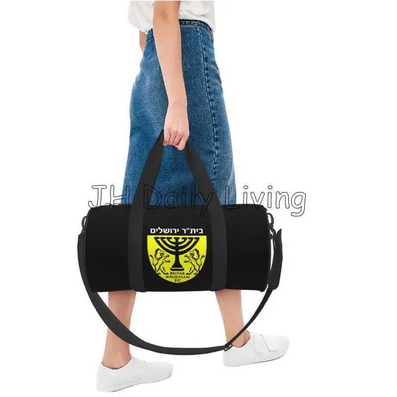 Beitar Jerusalem FC Print Travel Duffel Bag Weekender Overnight Bags Portable Waterproof Luggage Tote Bag for Yoga Gym Sports W250618