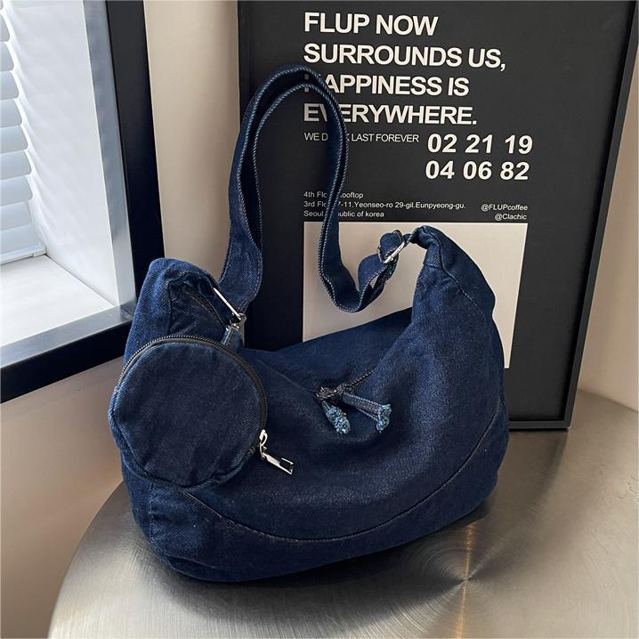 Free shipping designer Large Capacity Denim Bag for Women New Summer Casual Niche Commuter Bag with High-end Feel Versatile Crossbody Bag