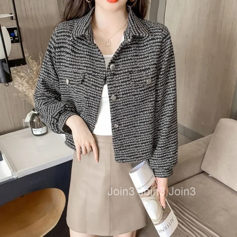 Womens Jackets Printing Loose Short Female Coat Elegant Clothing Promotion Harajuku Luxury Great Vintage Korean Style Deals
