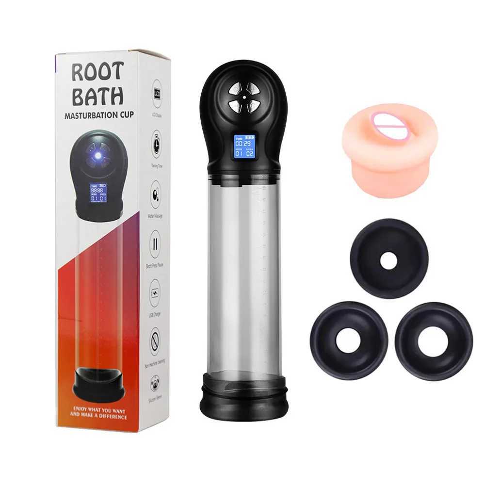 Electri Vacuum Pump Male Penis Pump for Men Automatic Penis Expander Enhancer Masturbator Penile Trainer Adult Sex Toys for Men W250618