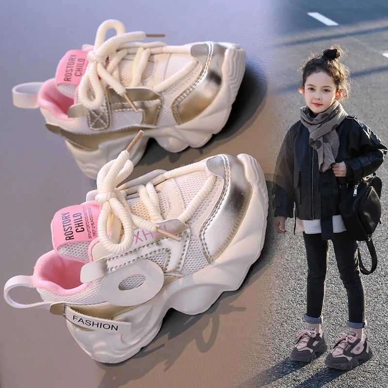 Kids Spring Sneakers Boys Girls School Casual Shoes New 2025 Outdoor Breathable Running Shoes Children Soft Sole Non-slip Sports Z250618