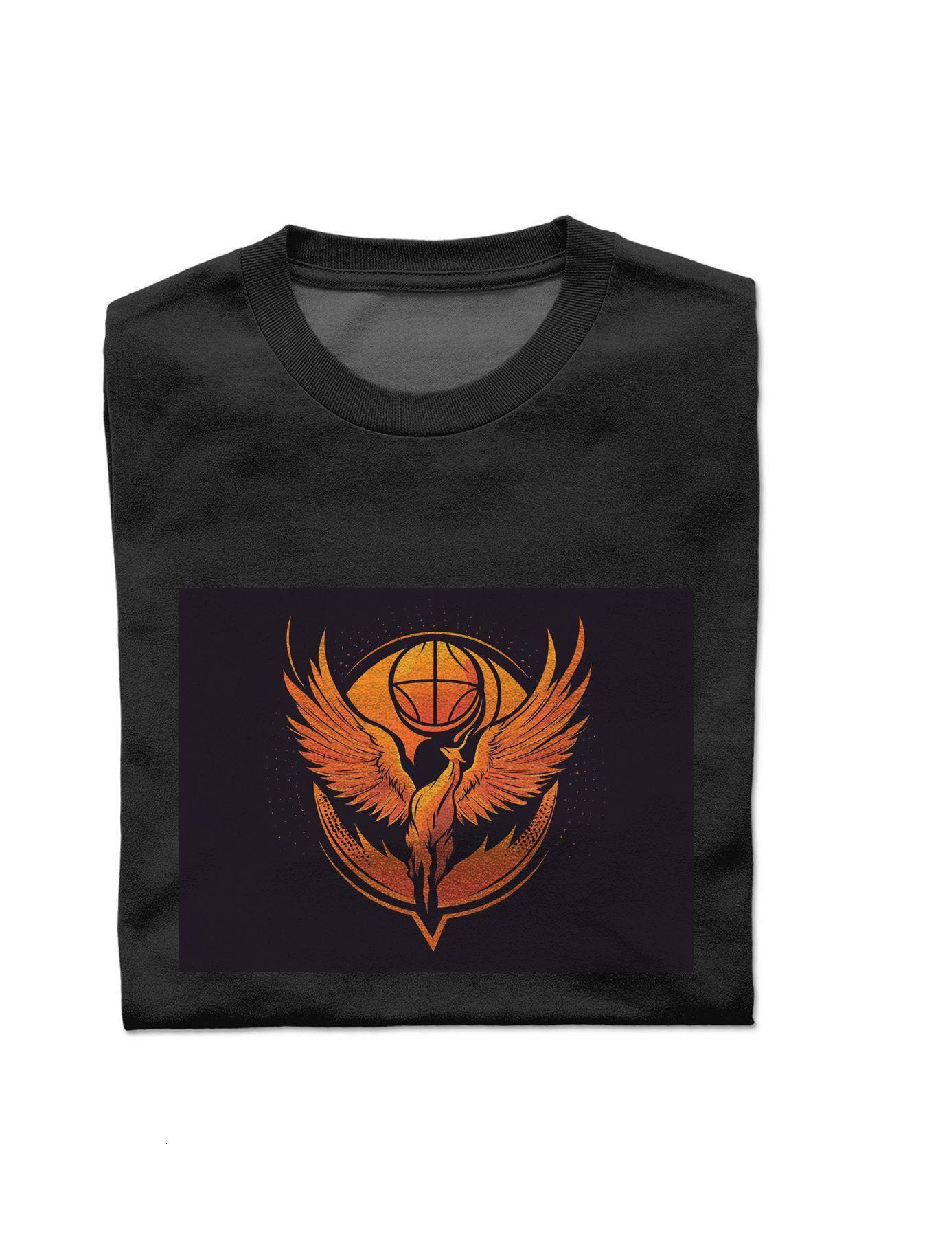 T-shirt with an image of a bird in the center S-3XL Short sleeve