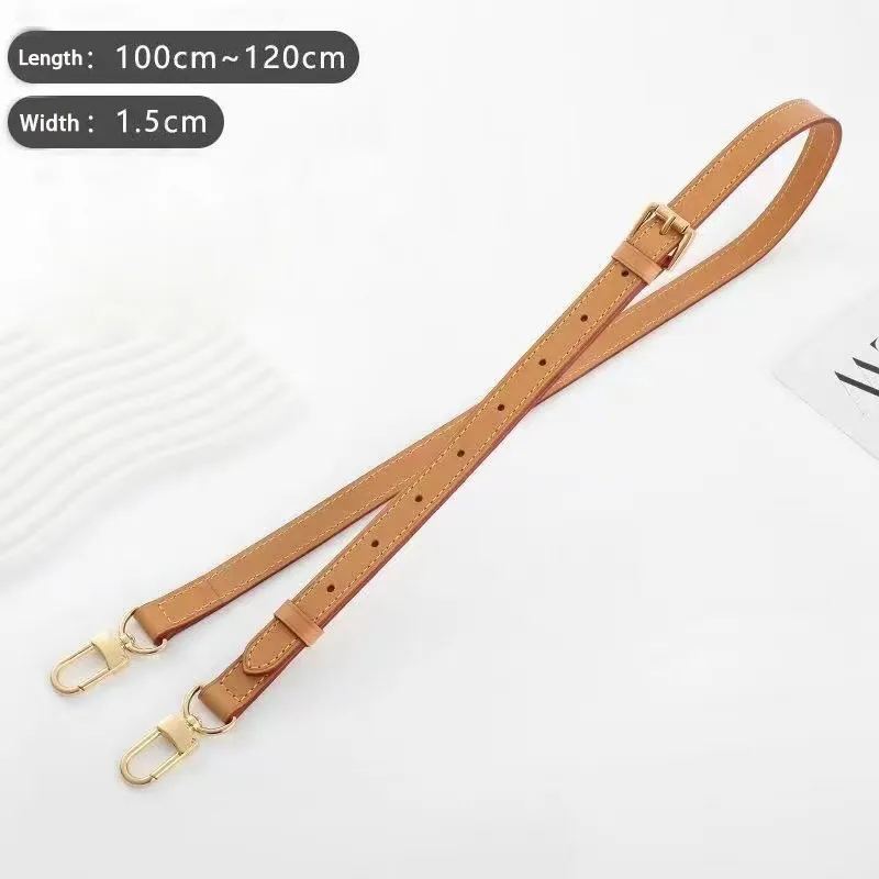 Top Designer Leather Shoulder Strap For Lady Handbag Women Luxus Tasche Purse Bag Duffle Carry Belt Straps Parts Substitute Adjustable Length Bags