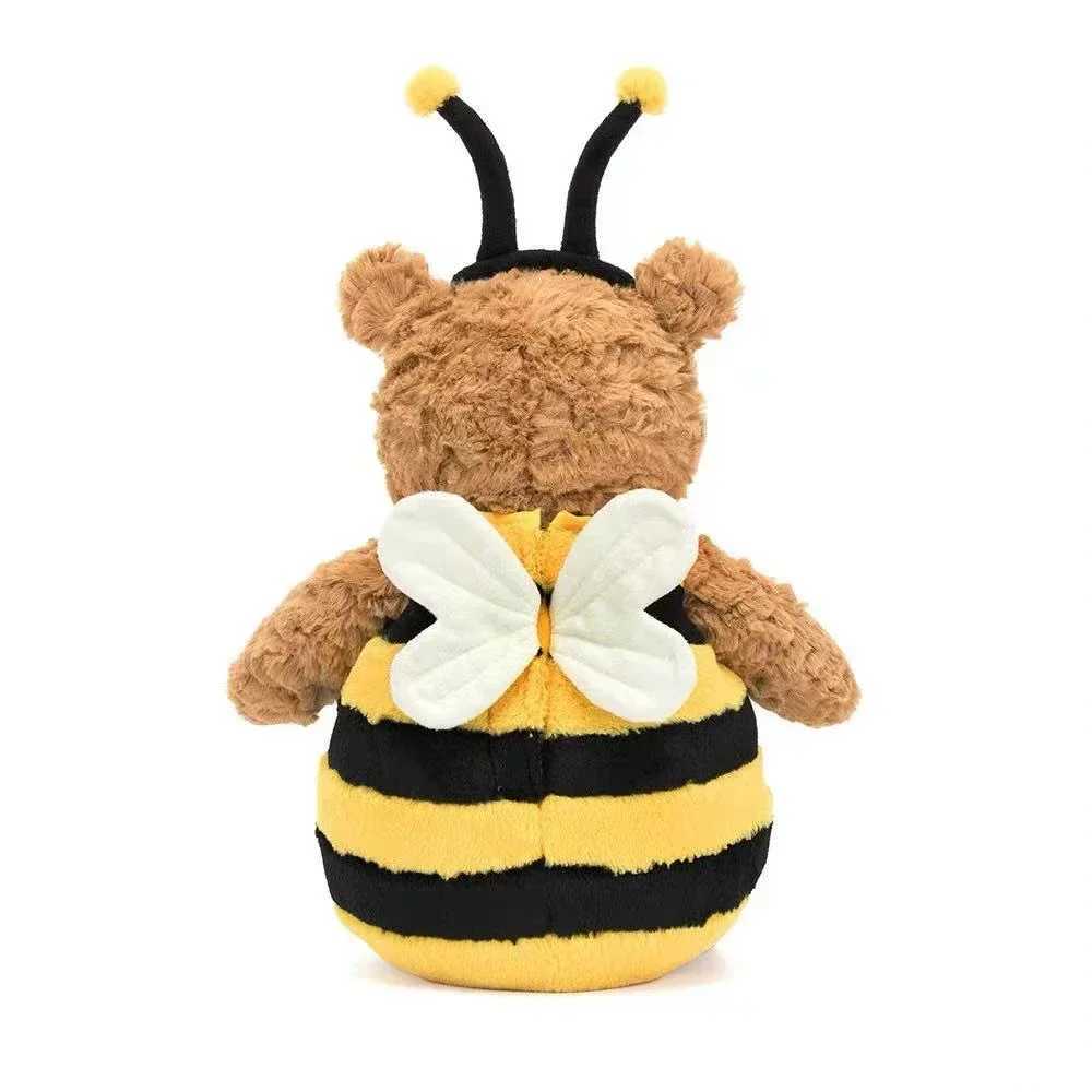 Squishy Teddy Bear Transform Into Bee Plush Doll Stuffed Toys For Children Huggable Sleep Pillow Lovely Christmas Birthday Gift W250618