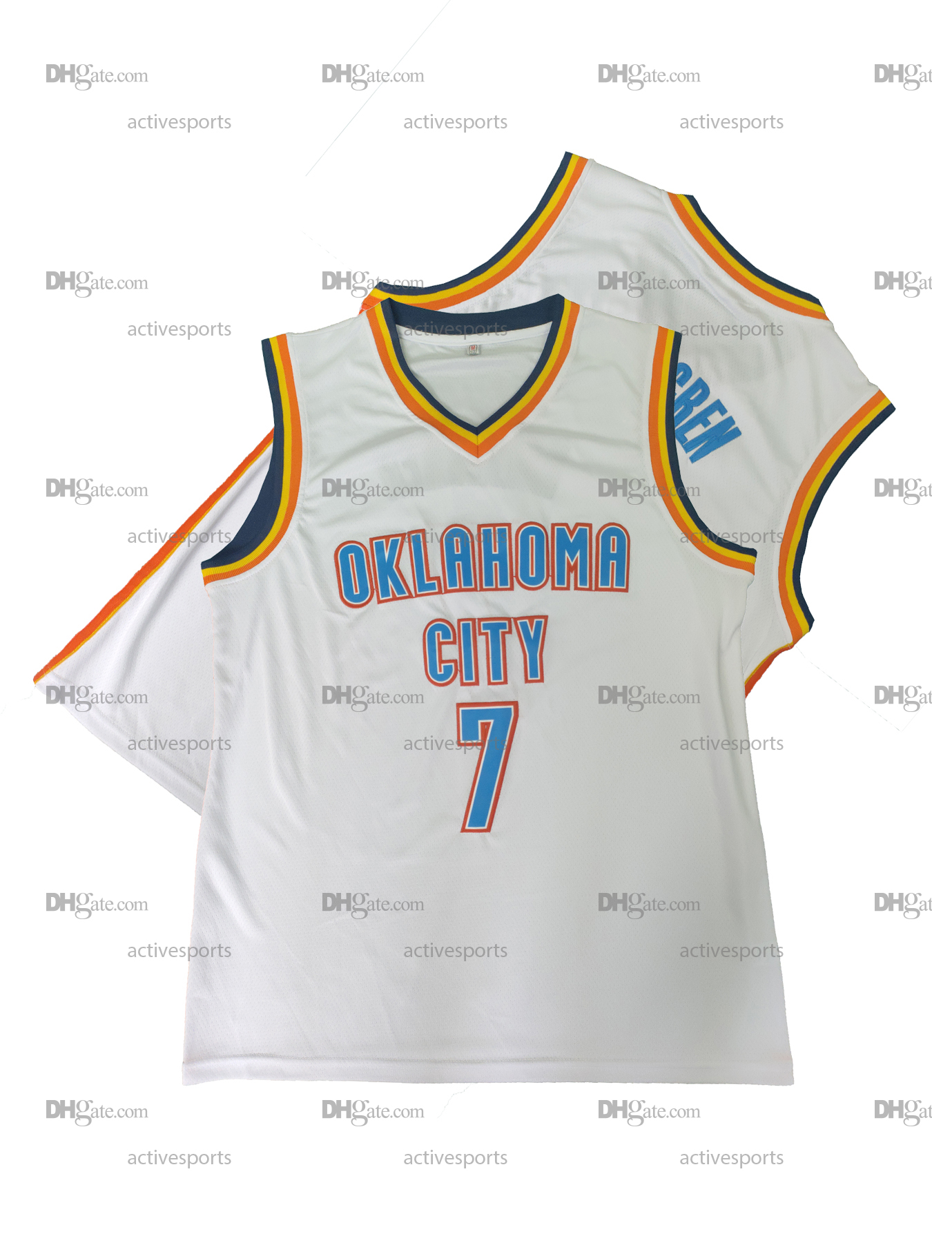 IN STOCK Mens 2 Gilgeous-Alexander Basketball jersey 7 Holmgren 8 Williams Stitched Breathable Sleeveless Sports Training Uniform, Summer Party And St