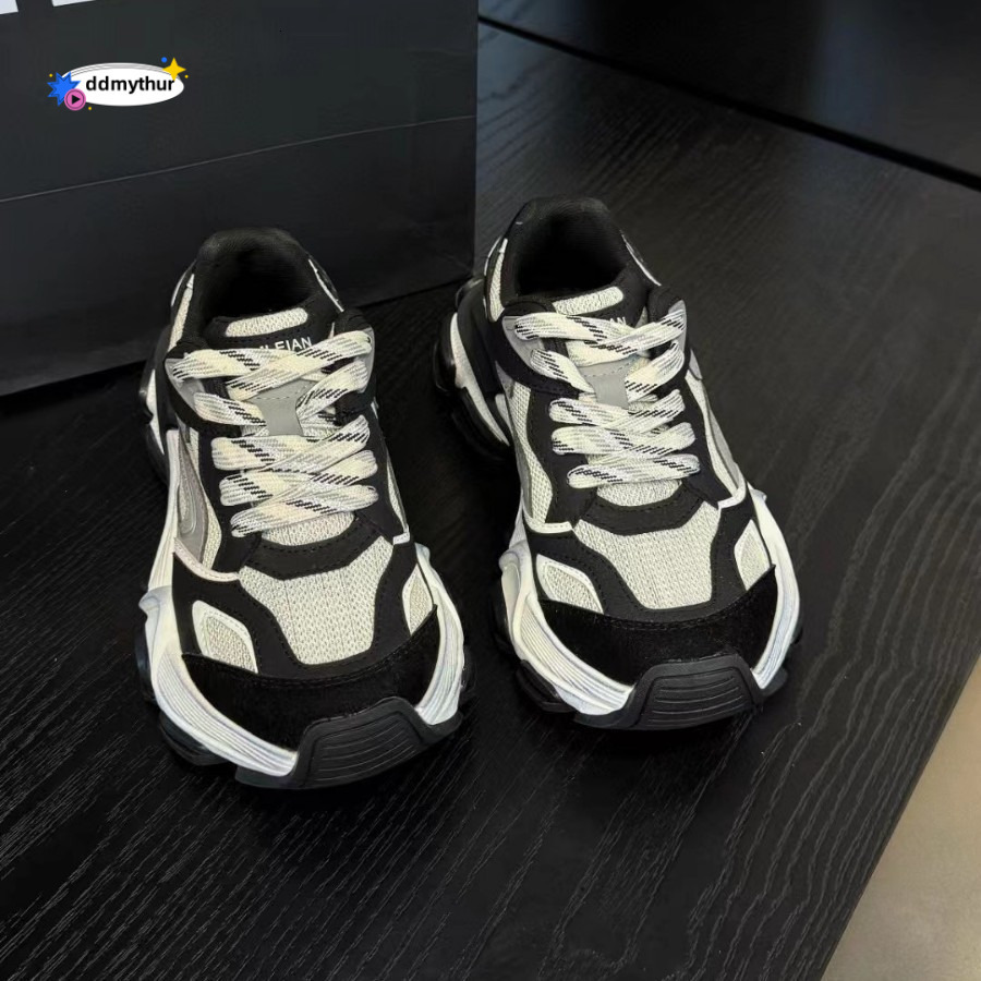 Platform Dad Shoes for Women 2024 Autumn New Korean Style Breathable Versatile Lightweight Non-Slip Casual Sneakers Trendy Student ddmythur