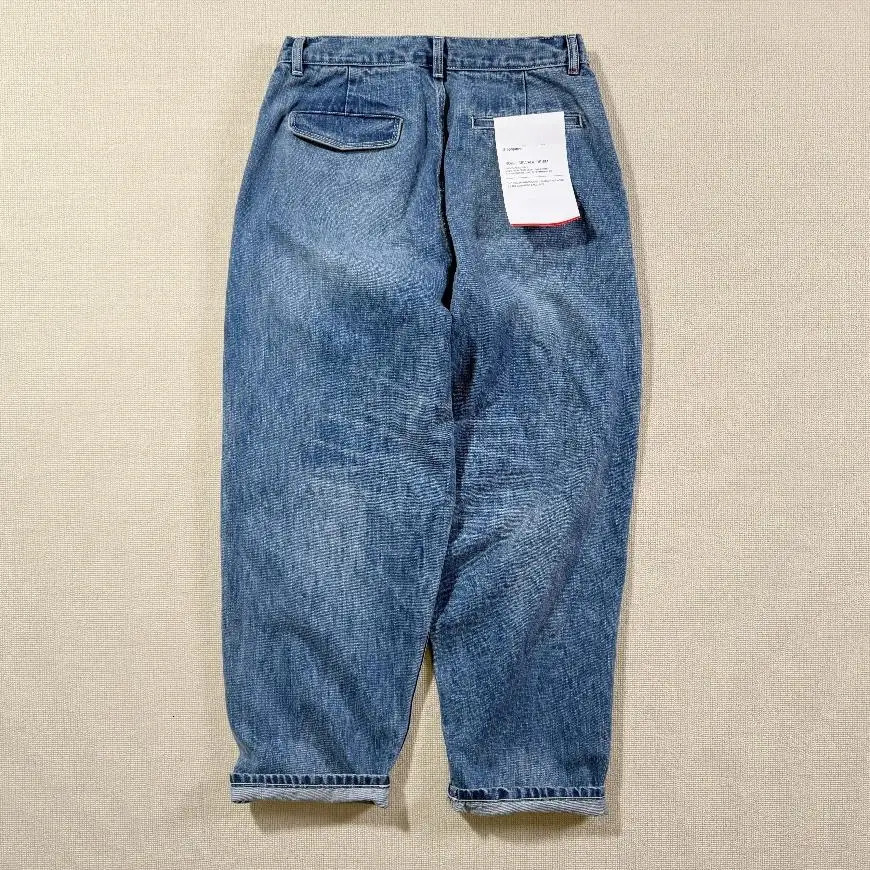 Graphpapes Selvage Denim Two Tuck Tapered Pants Washed Old Jeans 250617