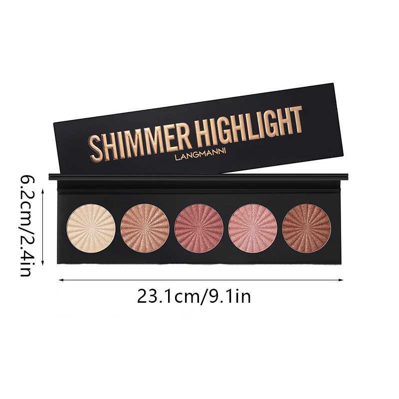 Highlighting and Contouring Palette 5 Colors All-in-One Makeup Palette Stereoscopic Natural Highlighting Makeup Palette XJ250618