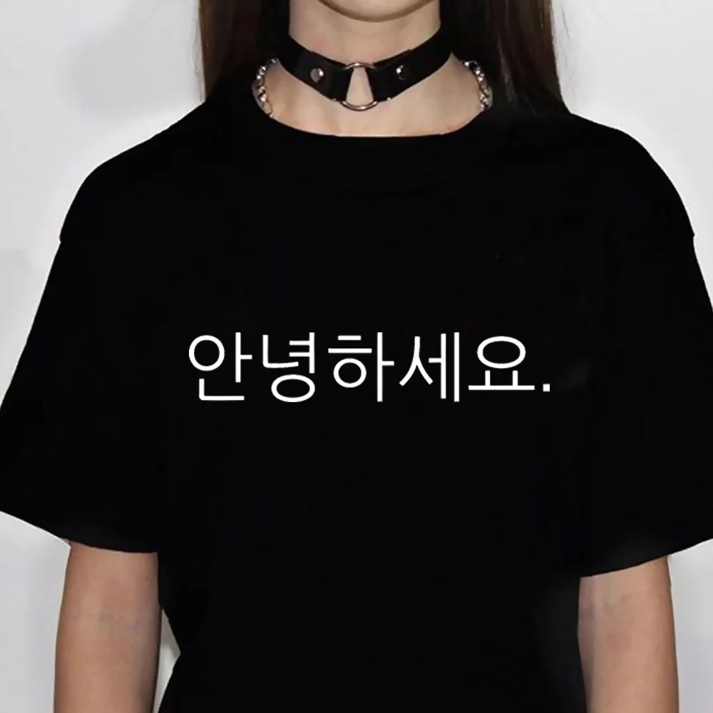 Korean Printed Women T-Shirts Cotton Clothing 2025 Summer Women Short Sleeves O-Neck Tshirt Tops