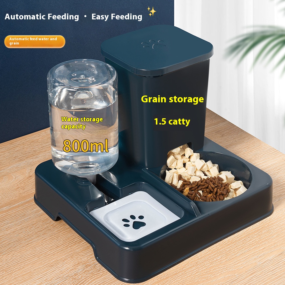 Cat bowl,food bowl, dual bowl automatic water dispenser, integrated rice bowl, dog bowl, cat water bowl, pet supplies