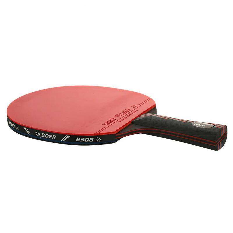1PC Professional Tennis Table Ping Pong Racket Short Long Handle Rubber Carbon Blade Pimples-in Pingpong Paddle with Case