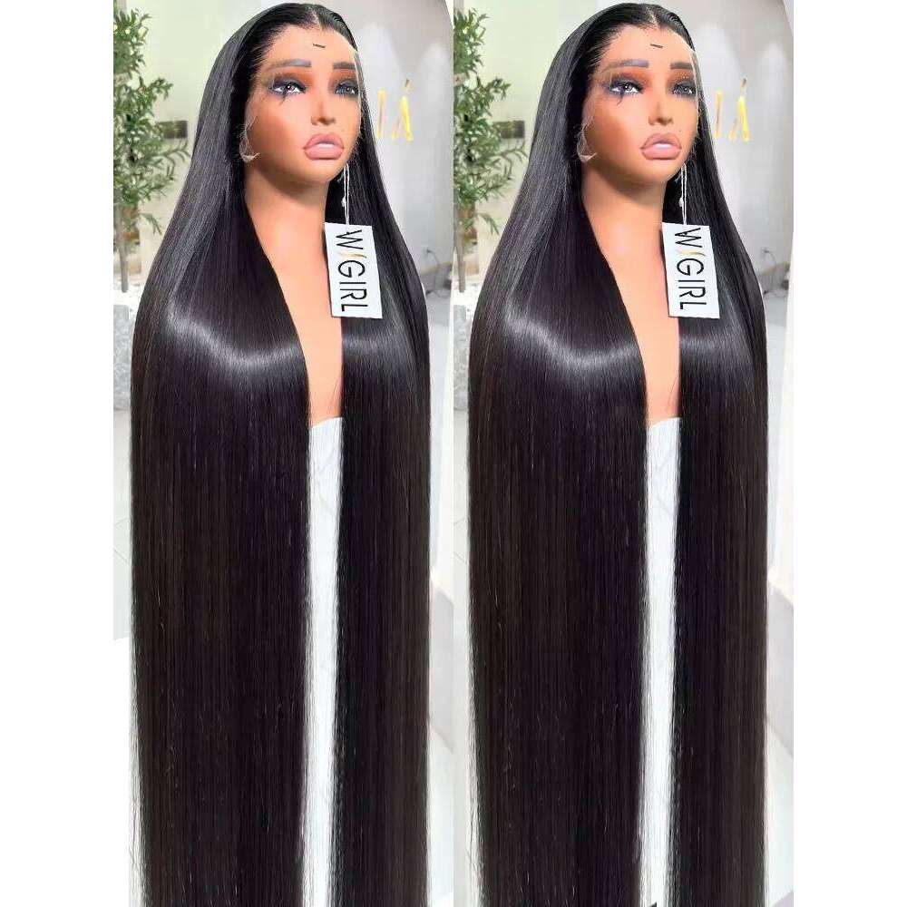 Wigirl 220% HD 13x6 Bone Straight 30 40 Inch Front Human Hair 13x4 Lace Frontal Wig 5x5 Glueless Closure Wigs For Women