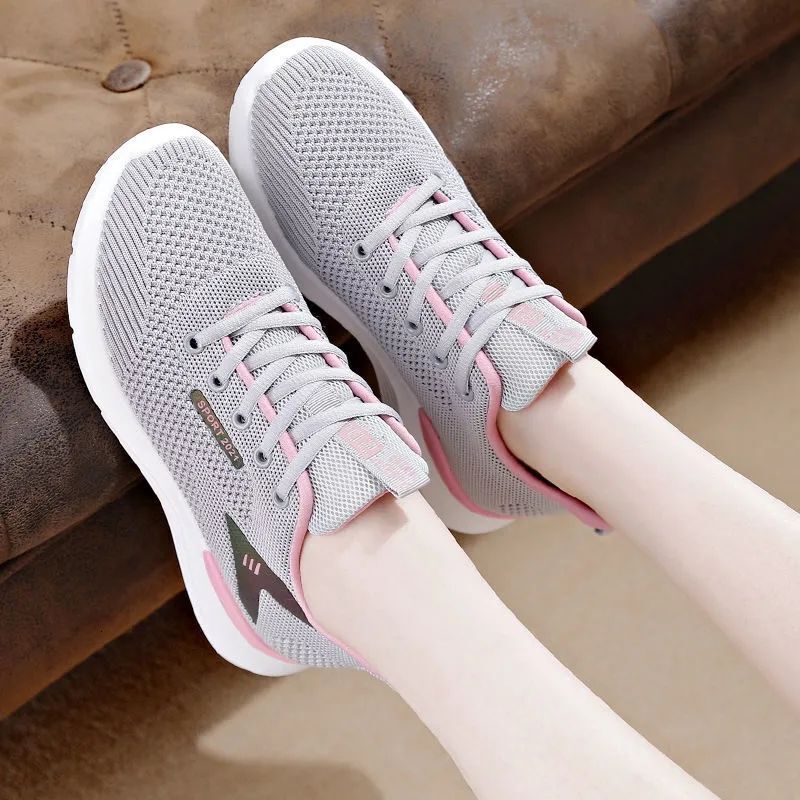 2024 New Women's Spring Korean Style Versatile Sneakers Comfortable Breathable Casual Youth Trendy Running Shoes ddmythur