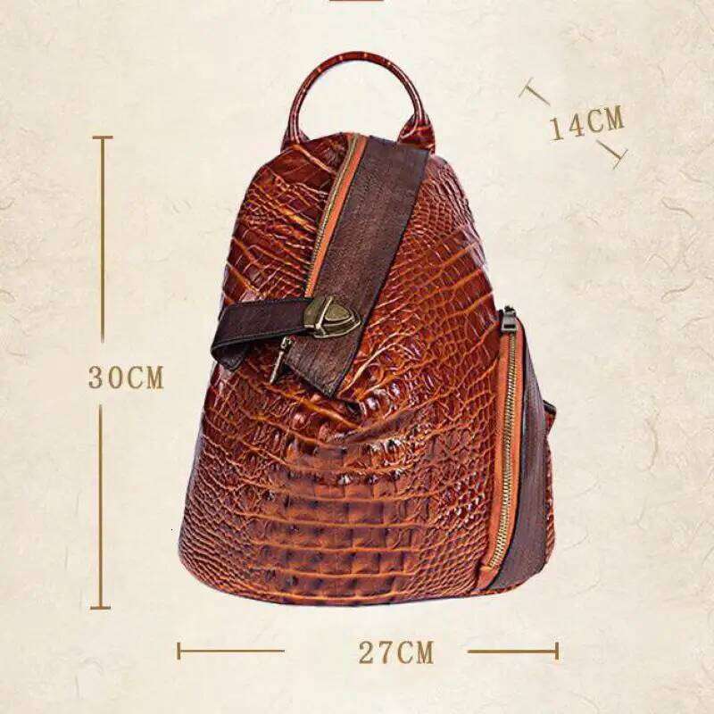 Johnature Vintage Eming Genuine Leather Backpack Multipurpose Women Bag Natural Real Cowhide Handmade Travel Backpacks