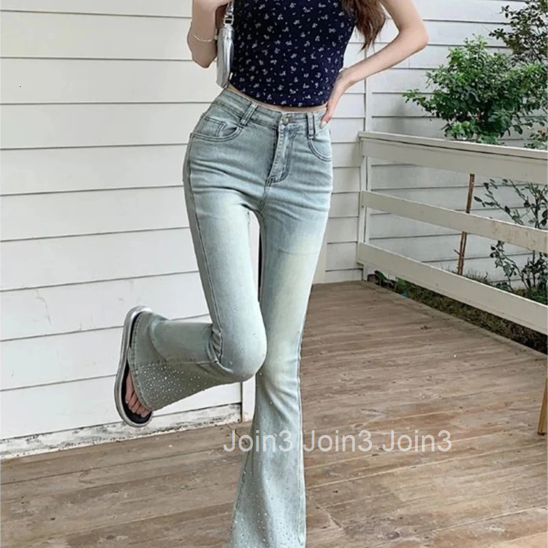 Woman Jeans Slim Fit High Waist Denim Pants for Women Wholesale Gyaru 90s Retro Fashion Casual 2000s Y2k Streetwear Emo Trousers