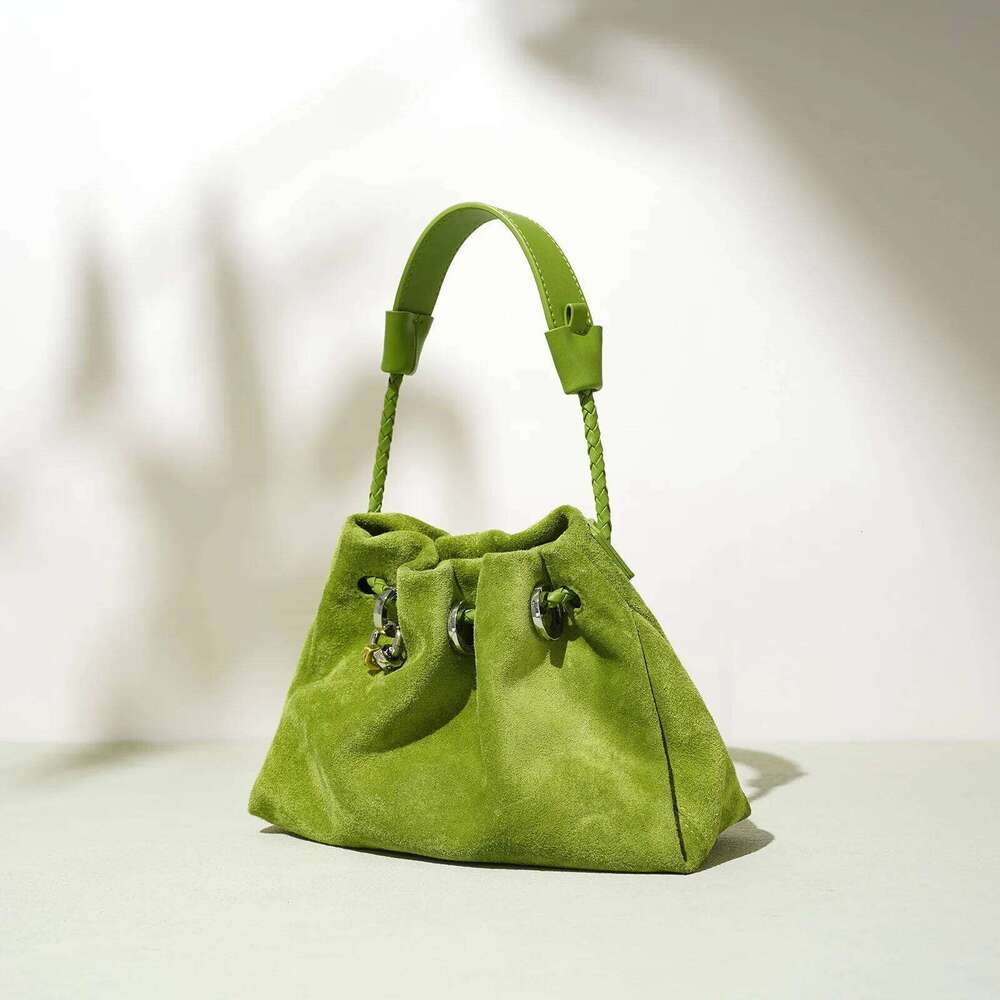 2025 Women's Handbags Crossbody Suede Fringe Genuine Leather Designer Bags High Quality Cloud Puff