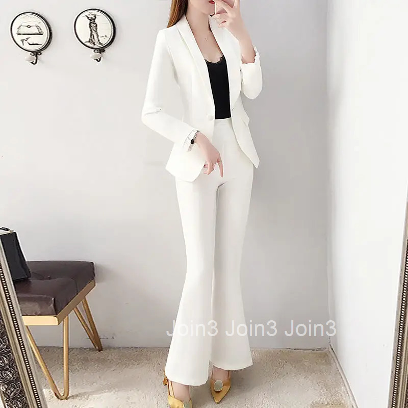 Outfit Sexy Trouser Suit Blazer and Womens 2 Pant Sets White Two Piece Set Pants for Women Korean Style Wide Leg Chic Elegant D