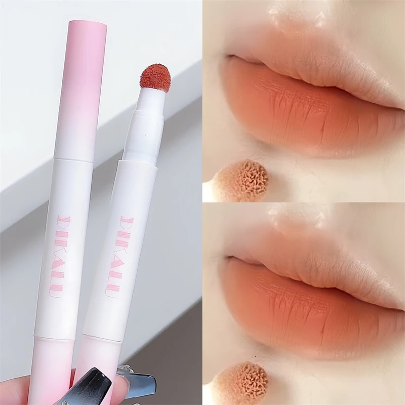DIKALU Lip Powder Cream Air Cushion Lip Cream Matte Lip Glaze Mouth Red Lip Mud Non- Non-stick Cup Feminine White Brick Re 250618